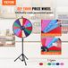 Vevor 24" Kleur Prijs Wiel Statief Floor Stand Kleur Prijs Wiel 14 Slots Droog Gemak Fortuin Spinner Fortuin Spinning Game