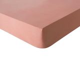 Hoeslaken, Essix - Effen katoenen hoeslaken 90x190 cm Roze