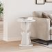 vidaXL Salontafel Wit Massief Grenenhout 39,5 x 39,5 x 53,5 cm