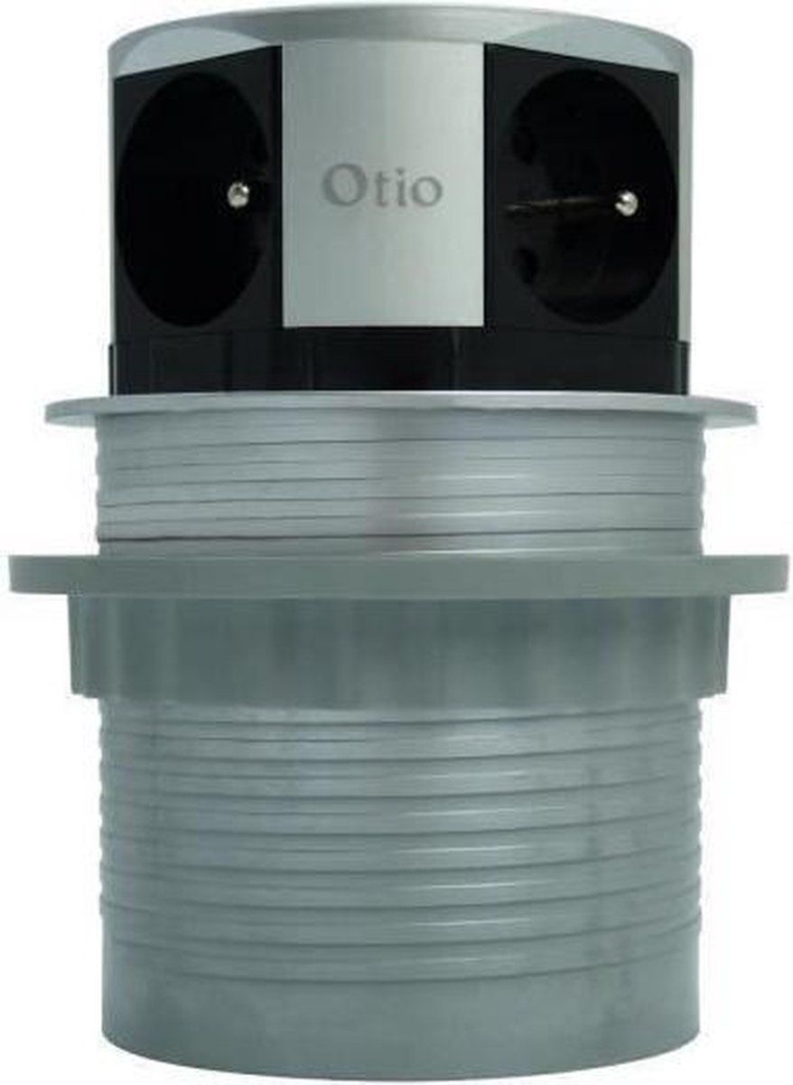 OTIO Compacte uittrekbare blokstekkerdoos 4 stopcontacten 16A