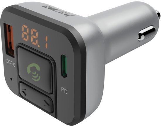 FM-zender Hama FM-transmitter met Bluetooth®- en handsfree-functie