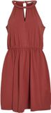 VILA Jurk VIMILLA Halter Kort Mouwloos Katoen Brick Dust L