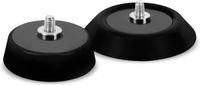 VONROC Steunschijven set 50mm & 75mm - M6 aansluiting – Voor polijstmachine – Met klittenband