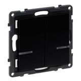 LEGRAND, SEANO with Netatmo 765834 Wandzenderlicht, 2-voudig, 2 schakelpedalen, zwart