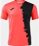 Joma Picasho Shirt Korte Mouw Heren - Coral Fluor / Zwart | Maat: L