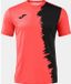 Joma Picasho Shirt Korte Mouw Heren - Coral Fluor / Zwart | Maat: L