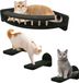 Ibenzoa® Set de mur d'escalade en bois pour chats avec trois marches et un griffoir d'angle