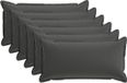 vidaXL Kussen met kussen HOUTEN 6 st Antraciet Polyester