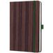 Sigel Conceptum Notitieboek - A5 - Structure bois - Dotted - Couverture rigide - Brun