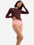 Sloggi Midislip Originals Basic Vrouwen 3-pack Rood/Geel Effen Katoen/Spandex