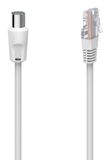Hama 00205032 coax-kabel 2,5 m Coaxiaal RJ-45 Wit