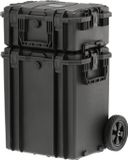 Yato Set van 2 Waterdichte Hermetische Koffers - Met Wielen & Uittrekbaar Handvat - IP67 & IP55 - Inclusief Plukschuim - Stootvast & Stofdicht
