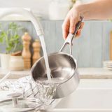 BK Peter Goossens Maestro 3PLY Steelpan RVS met Glazen Deksel - Ø 16cm - 1,58L