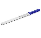 thermohauser Bakkersmes (roestvrij staal), eenzijdig zaagslijpen, blauw kunststof handvat, lemmet 31 cm, blauw handvat