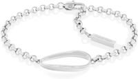 Calvin Klein Dames Armband - Schakelarmband - Staal - Zilverkleurig - 17 cm
