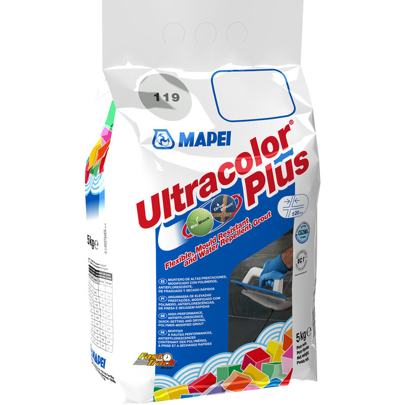 Mapei Mapei Ultracolor plus voegmiddel sneldrogend 5kg 119 London grijs