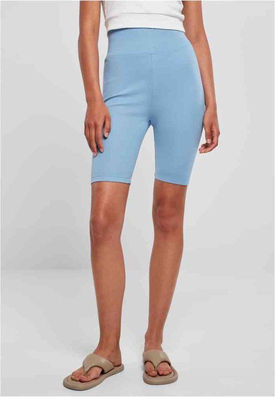 Urban Classics High Waist Cycle Shorts - Women - L - Blue