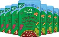 Ella's Kitchen Biologisch Maaltijdzakje 10+m Spaghetti Bolognese + Kaas - 7 x 190 gr - Voordeelverpakking