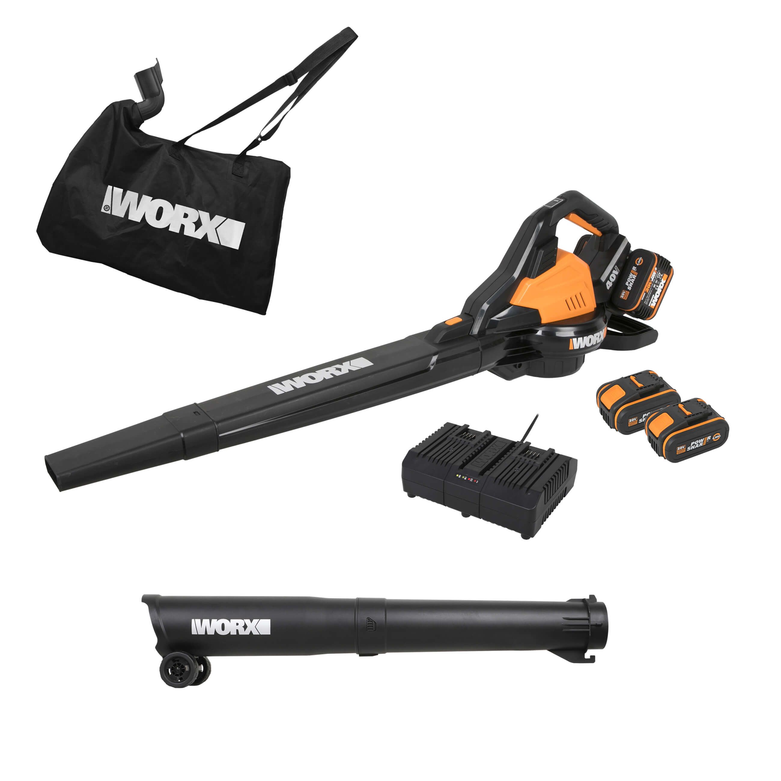 WORX WG583E.9 20V Handheld Blower - 209 km/h, Lithium-Ion (Li-Ion)