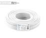 EDISION ICX-25 coaxkabel 25 m, antennekabel TV SAT intern PVC wit, staal koper CCS/AL, 17VATC, CPR Eca, klasse A, SAT-kabel, voor DVB-S2, DVB-T/T2, DVB-C, RADIO, spoel 25 m