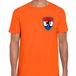 Bellatio Decorations EK / WK supporter T-shirt - heren - oranje - schild - Leeuw / vlag - Koningsdag S