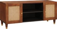 vidaXL TV-kast met plank bruin 105 x 33,5 x 46 cm massief mango hout