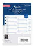 Filofax Kalenderinleg Pocket jaarplanner verticaal Duits 2028