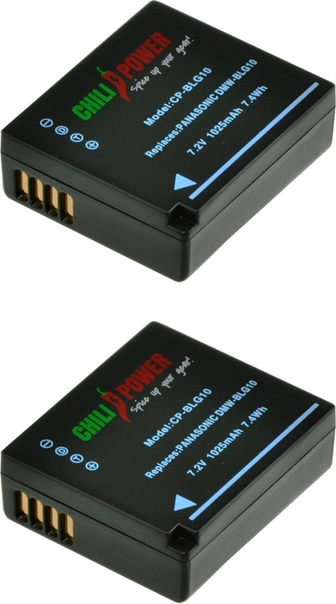 ChiliPower DMW-BLG10 accu voor Panasonic - 1025mAh - 2-Pack