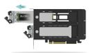 Icy Dock ExpressSlot Elite carte/adaptateur interne M.2 PCIe 5.0 NVMe Noir, Argent