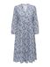 ONLY ONLMILANA 7/8 DRESS WVN NOOS, Coronet Blue/JADIE FLOWER