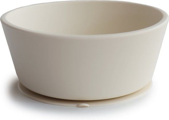 Mushie Siliconen Kom Met Zuignap Ivory