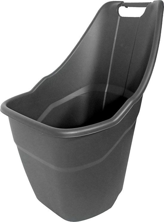Nature Tuintrolley - Kunststof - 65L - H86 x 60 x 46,5cm - Donker grijs