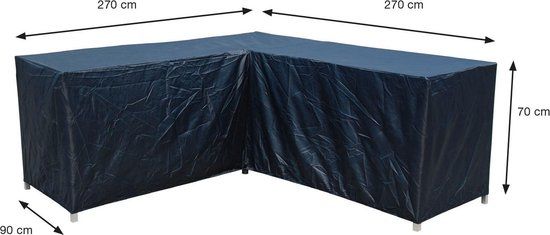 Garden Impressions Coverit Loungeset Cover - L-Shape - 270/270 x 90 x 70 cm - Grey