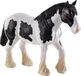 Small foot Mojo Horse World Clydesdale Horse Zwart-Wit - 387085