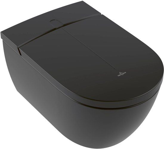 Villeroy & Boch ViClean I200 Douche WC - Rimless - CeramicPlus - Pure Black - V0E200R7