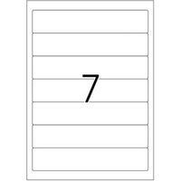 HERMA Special - Papier - mat - permanent zelf-klevend - wit - 192 x 38 mm 700 etiket(ten) (100 vel(len) x 7 ondoorzichtige mapetiketten