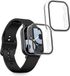 kwmobile 2x cover geschikt voor Xiaomi Redmi Watch 5 Lite - Fitness tracker cover van rigide glas en plastique frame set transparant