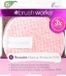 Brushworks Tampons démaquillants réutilisables HD (Set van 3) Roze/Wit
