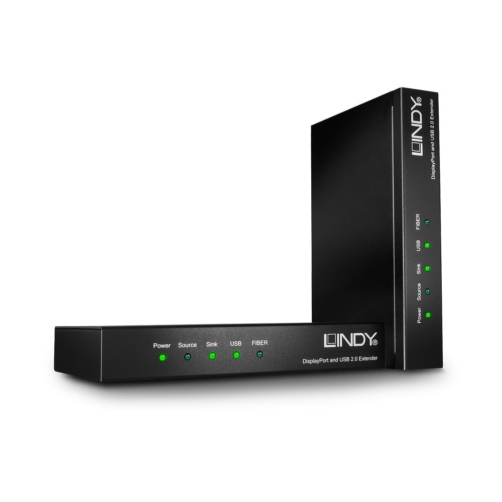 LINDY 39380 KVM Extender - Bedraad - Zwart