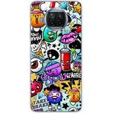 Xiaomi Bedrukt siliconen hoesje compatibel met Xiaomi Mi 10T Lite Graffiti 2