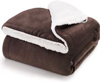 Blumtal Fleece Deken - Sherpa - 220x240 - Donkerbruin