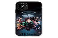 Hoesje Manga Demon Slayer Hoesje voor iPhone 12/12 Pro Zwart