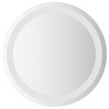 vidaXL LED Badkamerspiegel Transparant Ø 40 cm gehard glas
