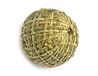 Houten bal gevoerd met okerstof, 20 mm. 25 en ca.
