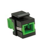 ROLINE 21.17.0056 glasvezelconnector SC/SC Vrouwelijk OM5 Multimode Zwart, Groen
