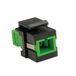 ROLINE 21.17.0056 glasvezelconnector SC/SC Vrouwelijk OM5 Multimode Zwart, Groen