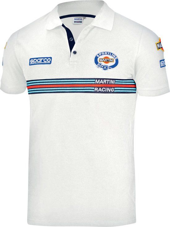 Sparco Martini Racing Replica Polo - Wit - Maat M