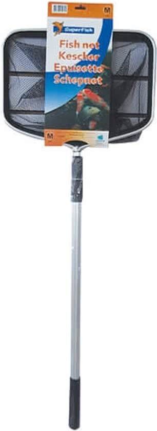 SuperFish Tele schepnet Large 38x35 cm met telescopishe steel 220 cm