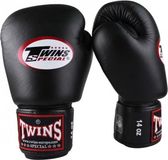 Twins Special BGVL-3 Black - Leren bokshandschoenen - 14 oz - Zwart