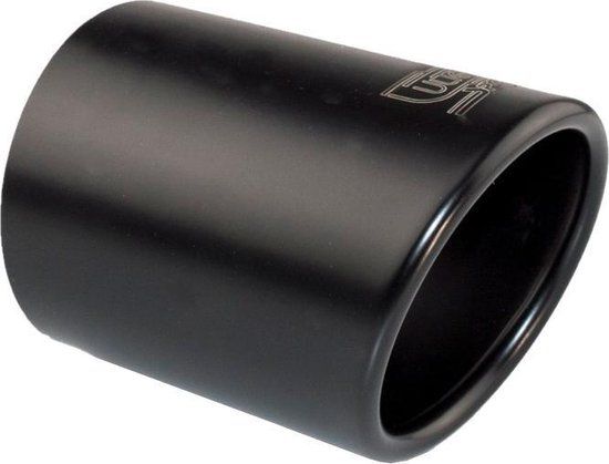 Ulter Sport Uitlaatsierstuk - Rond Ø90mm Schuin - Zwart RVS